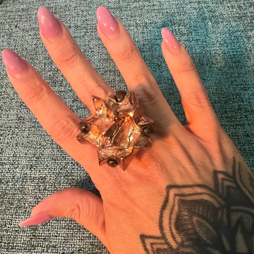 Luv AJ Copper nugget ring